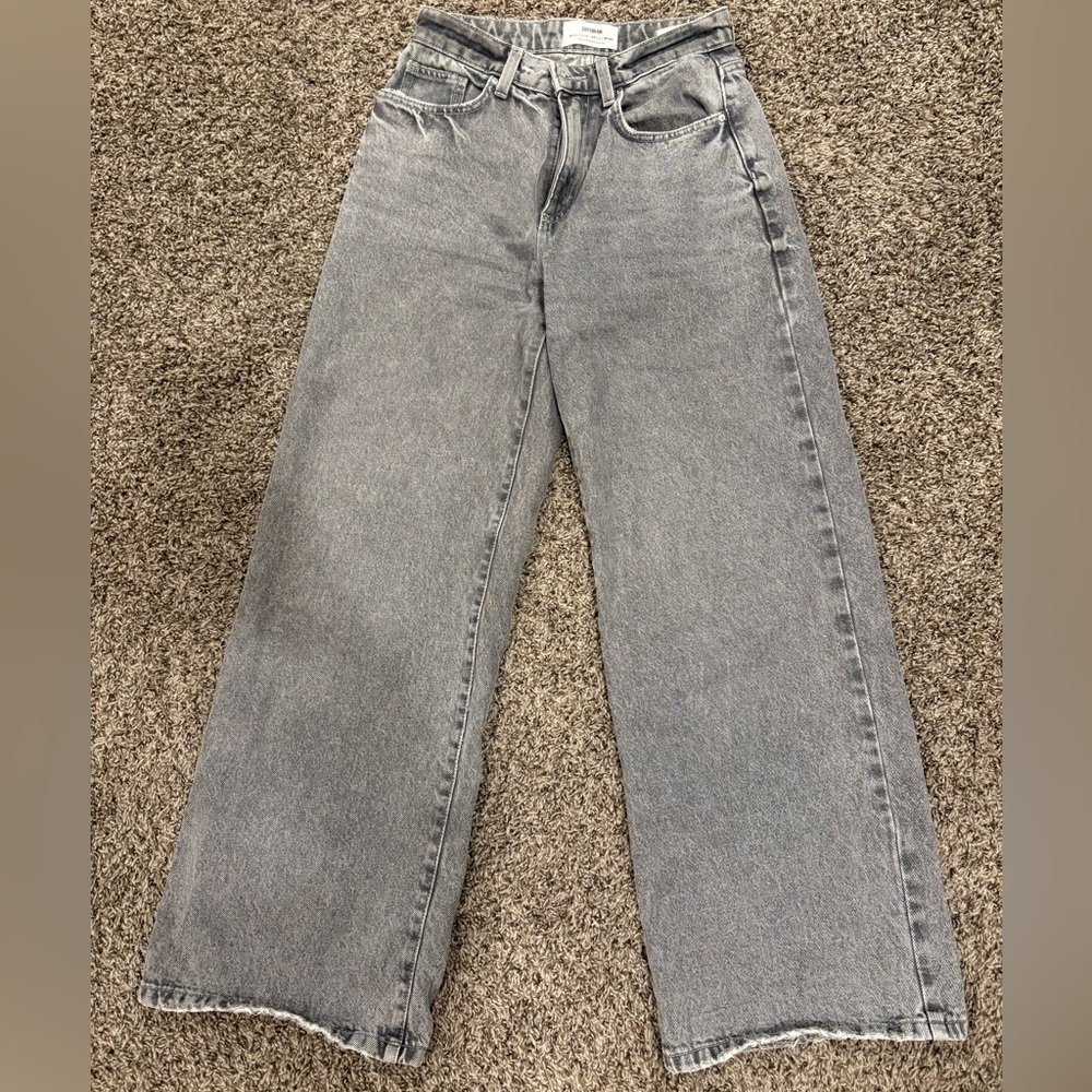 Cotton On Gray Wide Leg Jeans